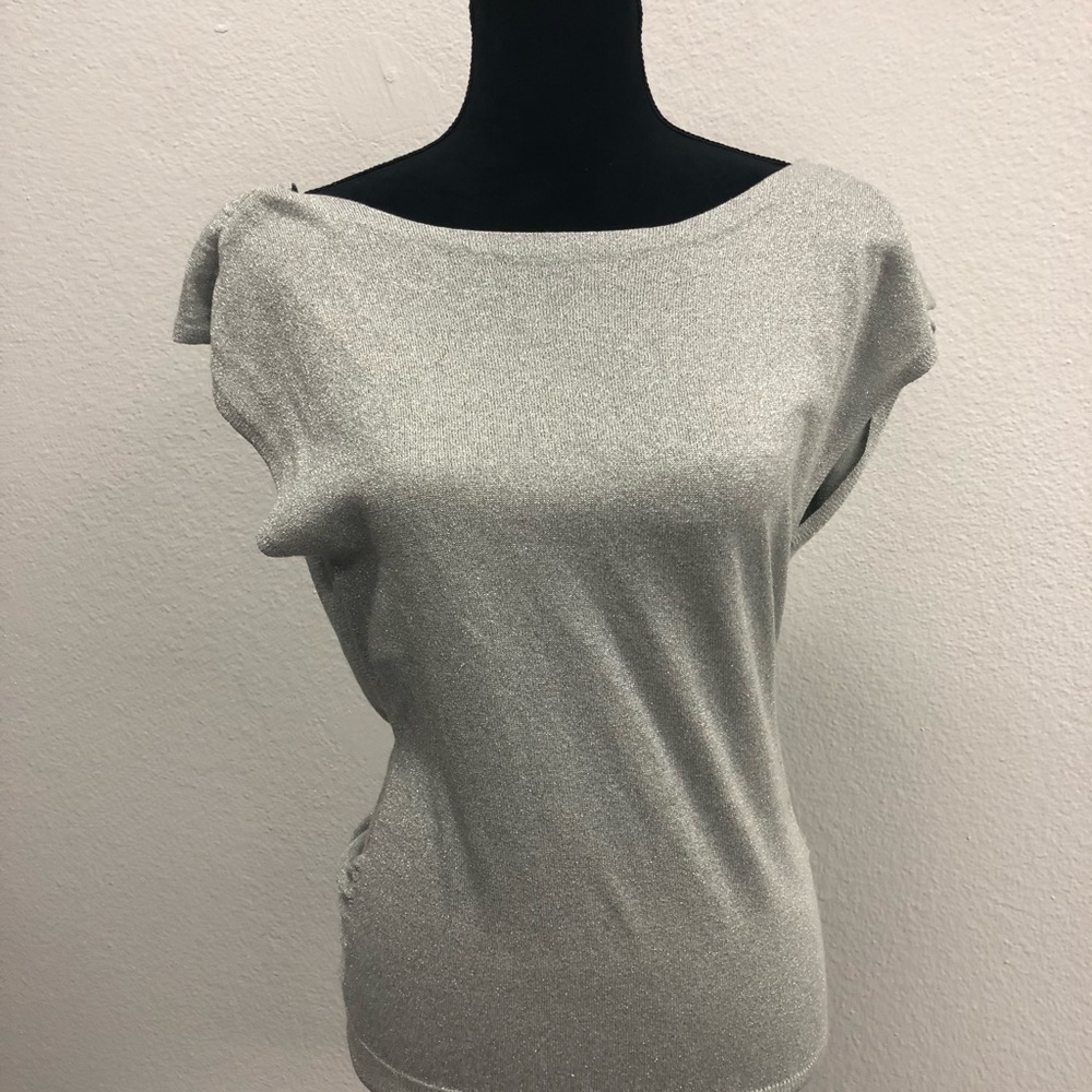 NWT Grey sparkly top!